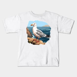 Cute Seagull Kids T-Shirt